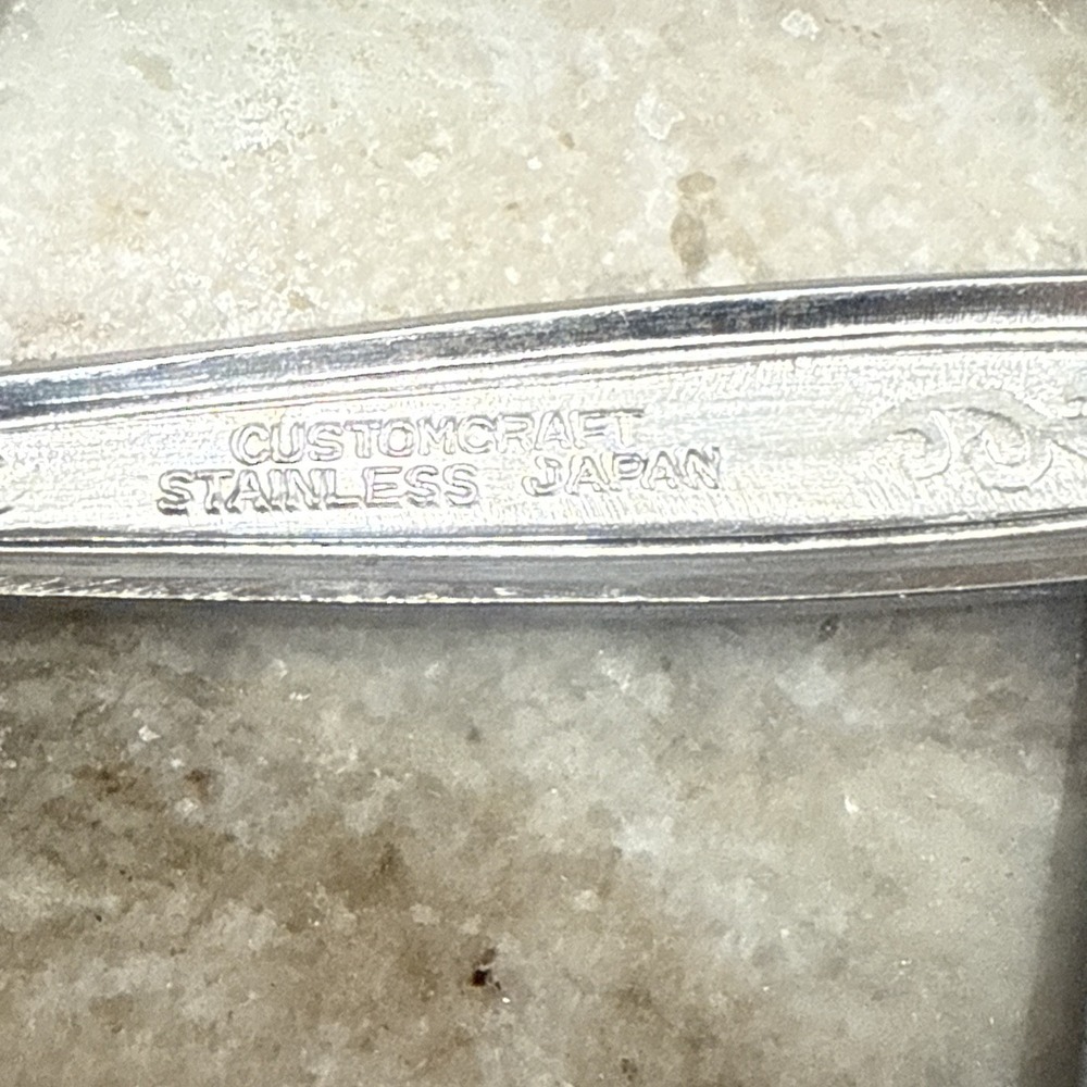 Vintage Customcraft CUS5 Japan Stainless Steel Flatware 20 Pc Fork Spoon Knife - Picture 13 of 13
